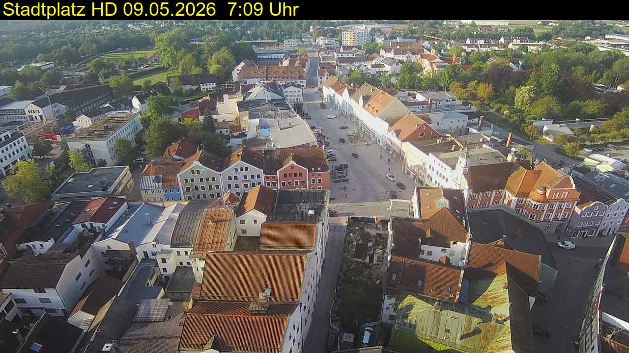 Archiv Foto Webcam Stadtplatz Eggenfelden
