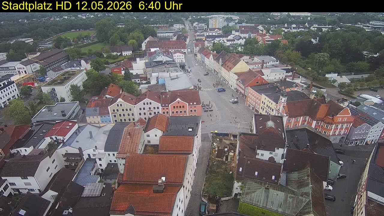 Archiv Foto Webcam Stadtplatz Eggenfelden