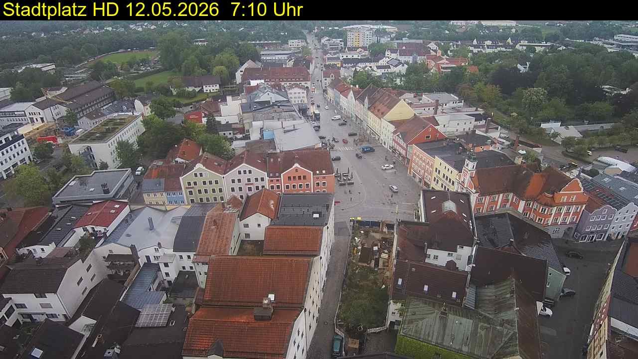 Archiv Foto Webcam Stadtplatz Eggenfelden