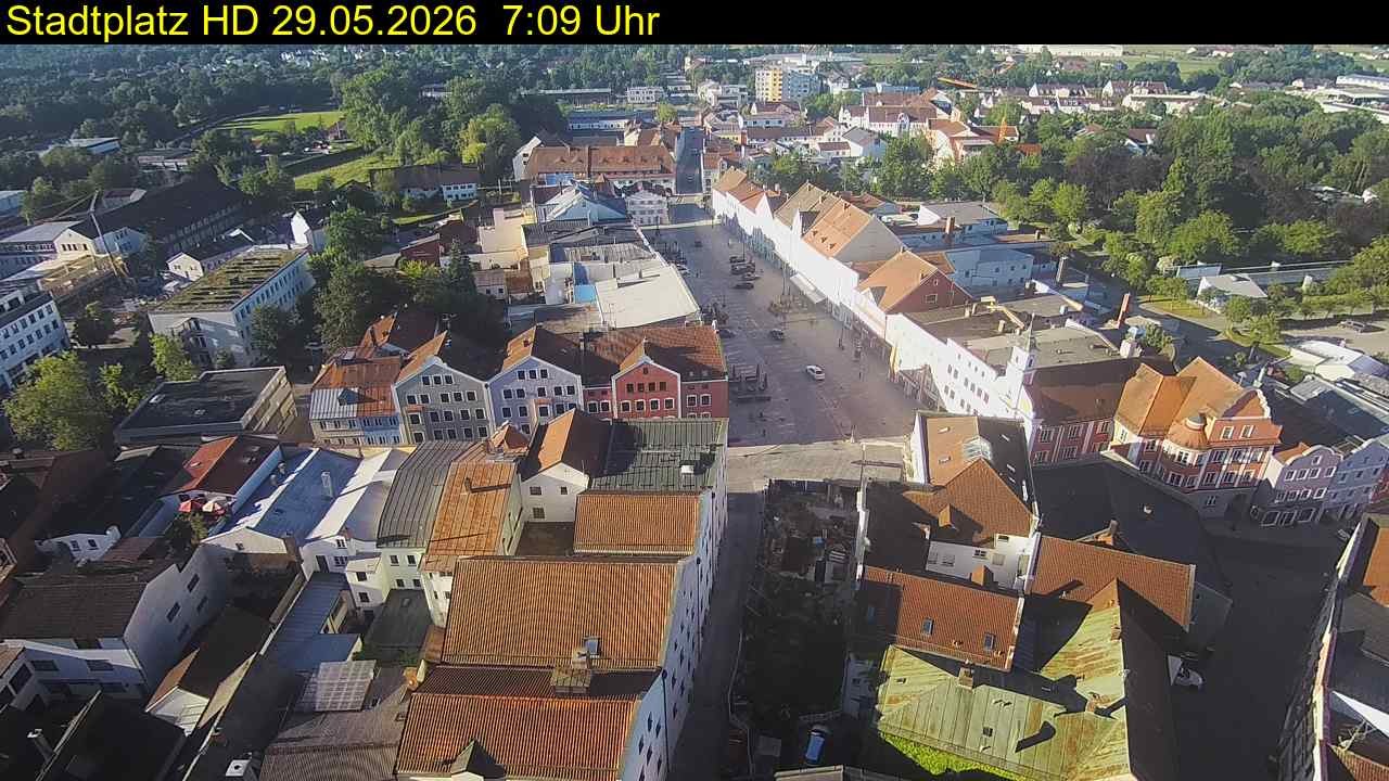 Archiv Foto Webcam Stadtplatz Eggenfelden
