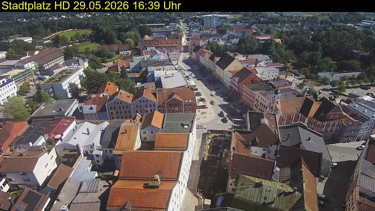 Archiv Foto Webcam Stadtplatz Eggenfelden