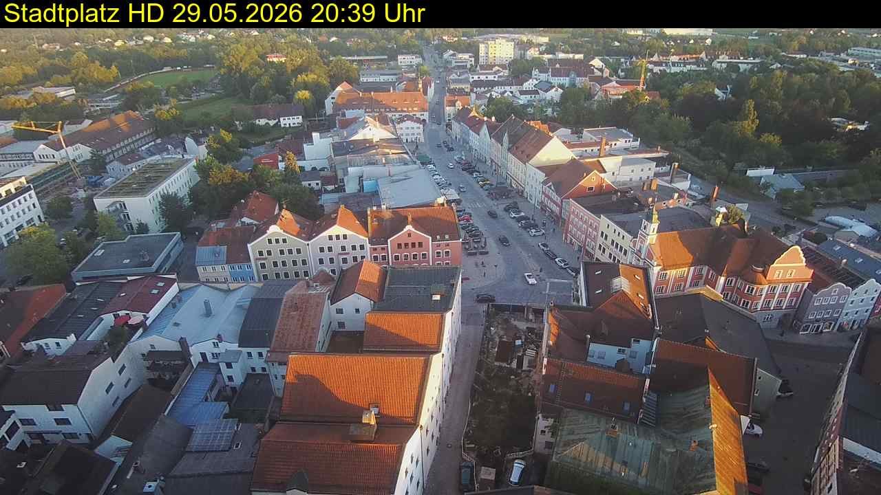 Archiv Foto Webcam Stadtplatz Eggenfelden