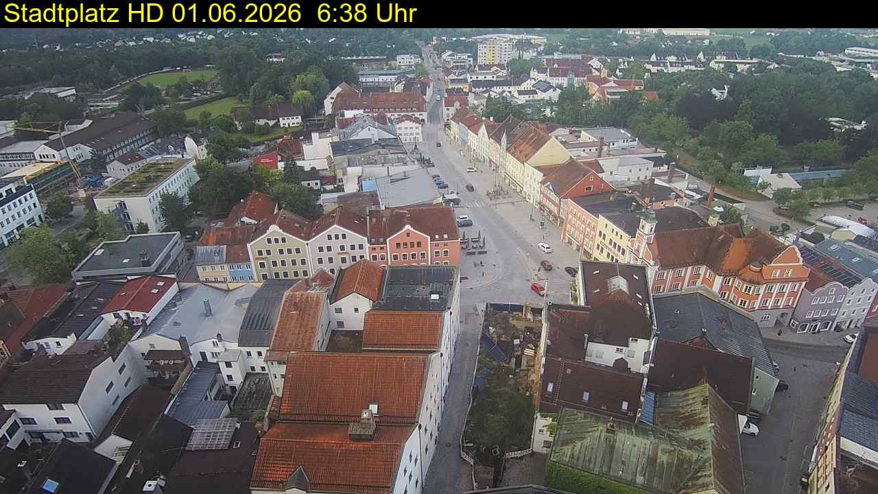 Archived image Webcam Town Square in Eggenfelden