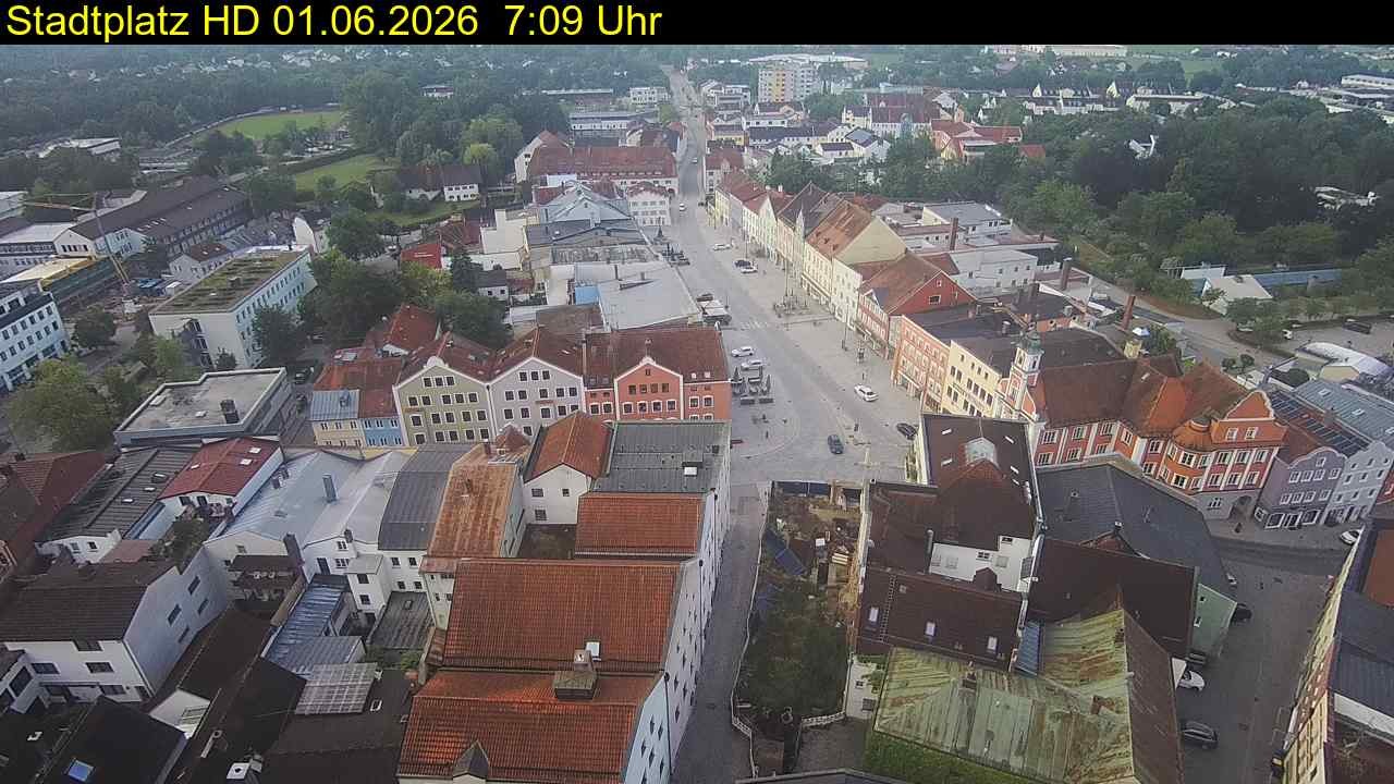 Archived image Webcam Town Square in Eggenfelden