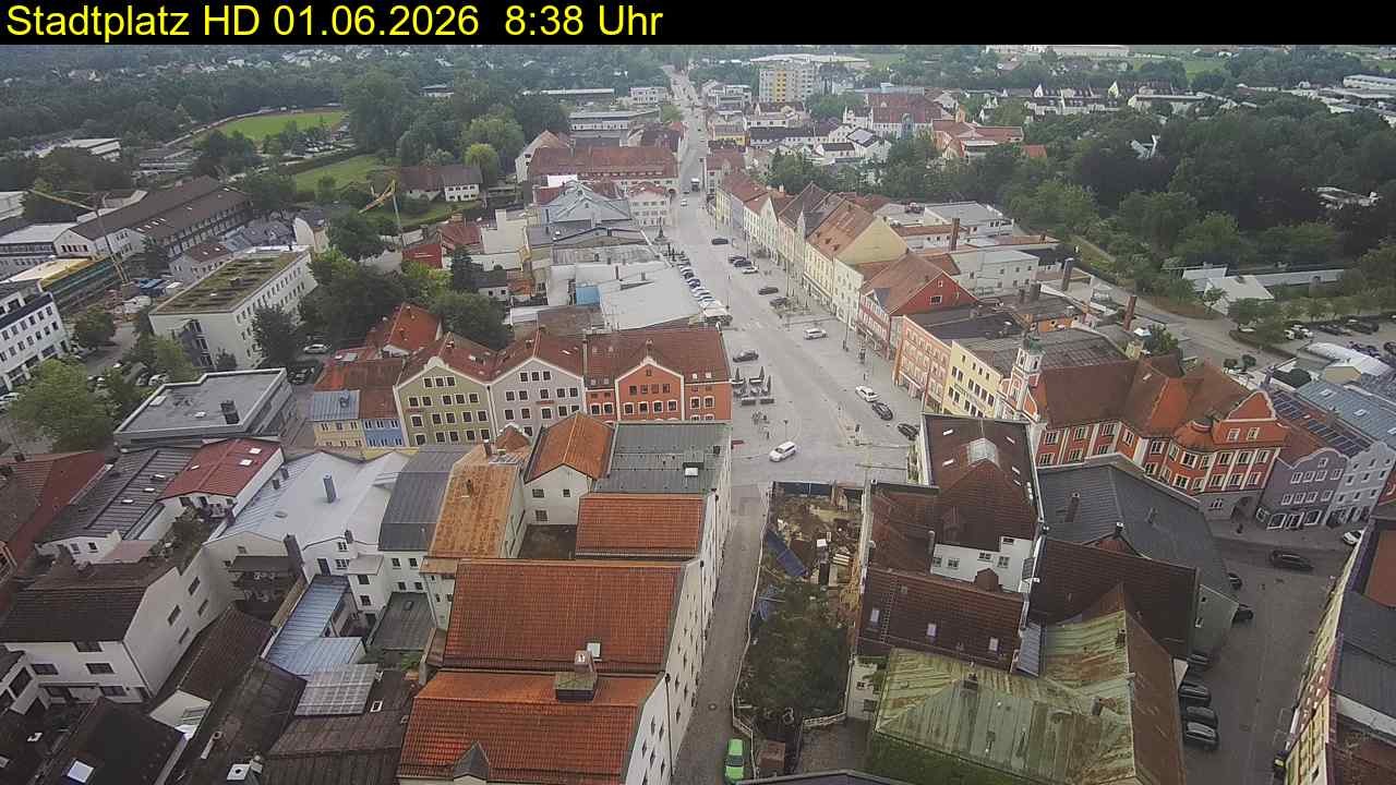 Archived image Webcam Town Square in Eggenfelden