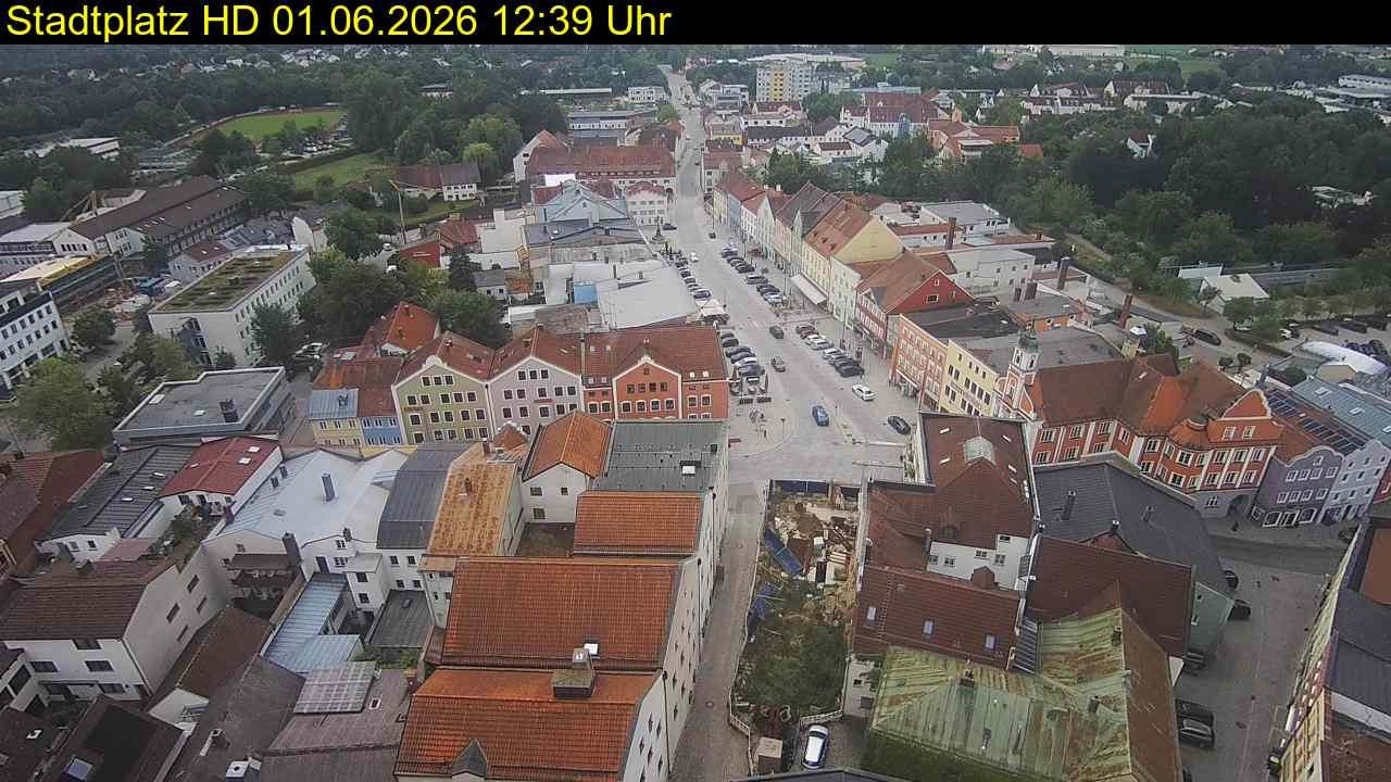 Archived image Webcam Town Square in Eggenfelden