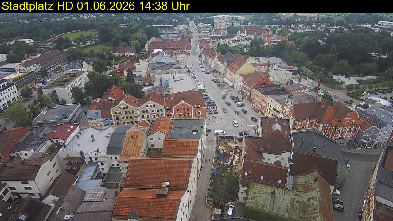 Archived image Webcam Town Square in Eggenfelden