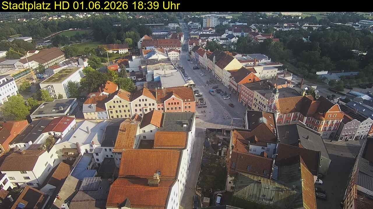 Archived image Webcam Town Square in Eggenfelden