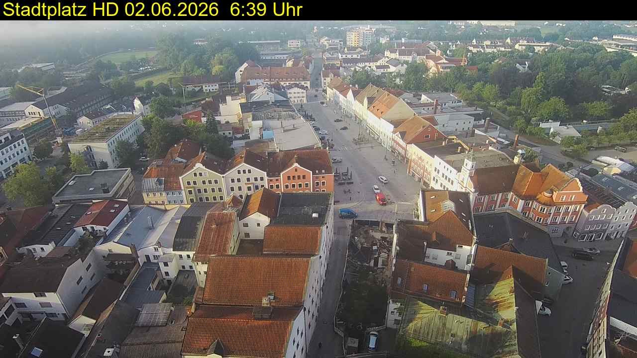 Archiv Foto Webcam Stadtplatz Eggenfelden