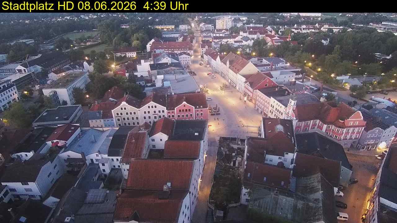 Archiv Foto Webcam Stadtplatz Eggenfelden