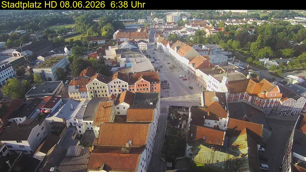 Archiv Foto Webcam Stadtplatz Eggenfelden