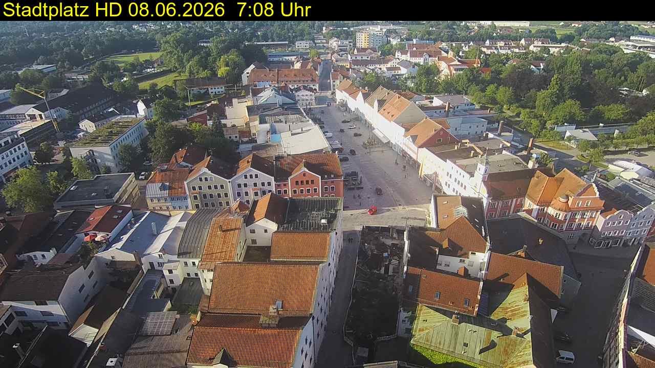 Archiv Foto Webcam Stadtplatz Eggenfelden