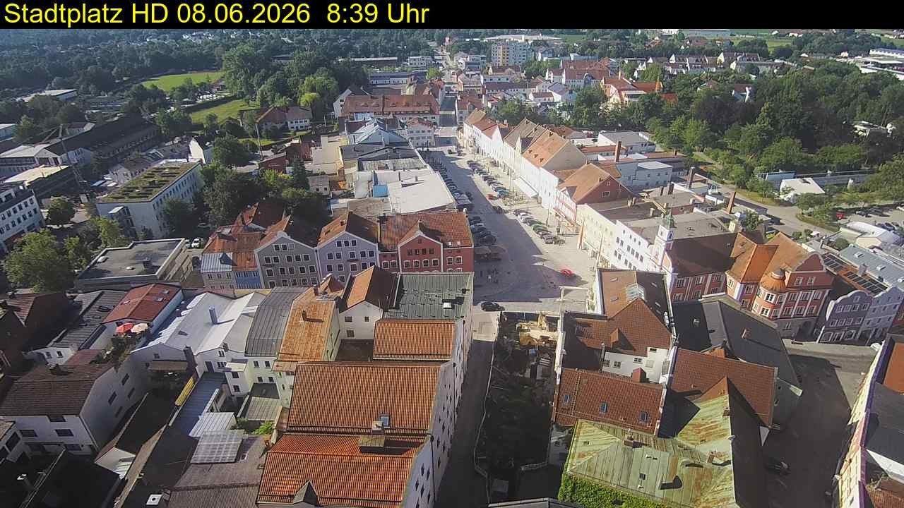 Archiv Foto Webcam Stadtplatz Eggenfelden