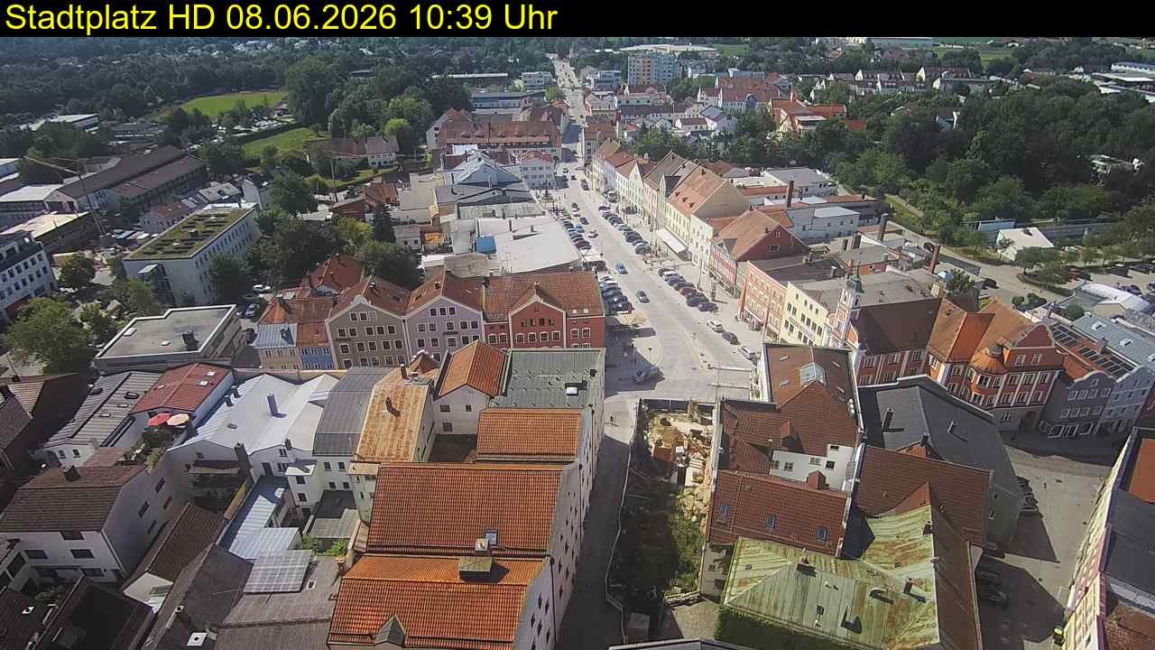 Archiv Foto Webcam Stadtplatz Eggenfelden