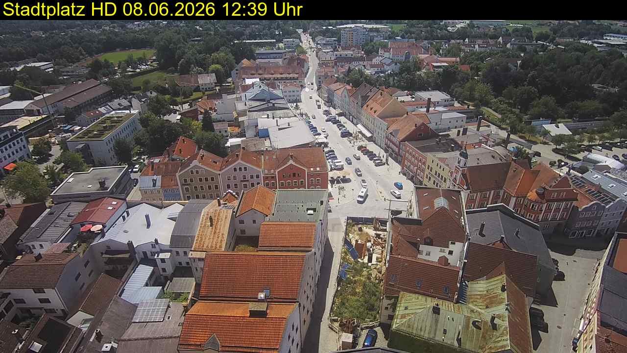 Archiv Foto Webcam Stadtplatz Eggenfelden