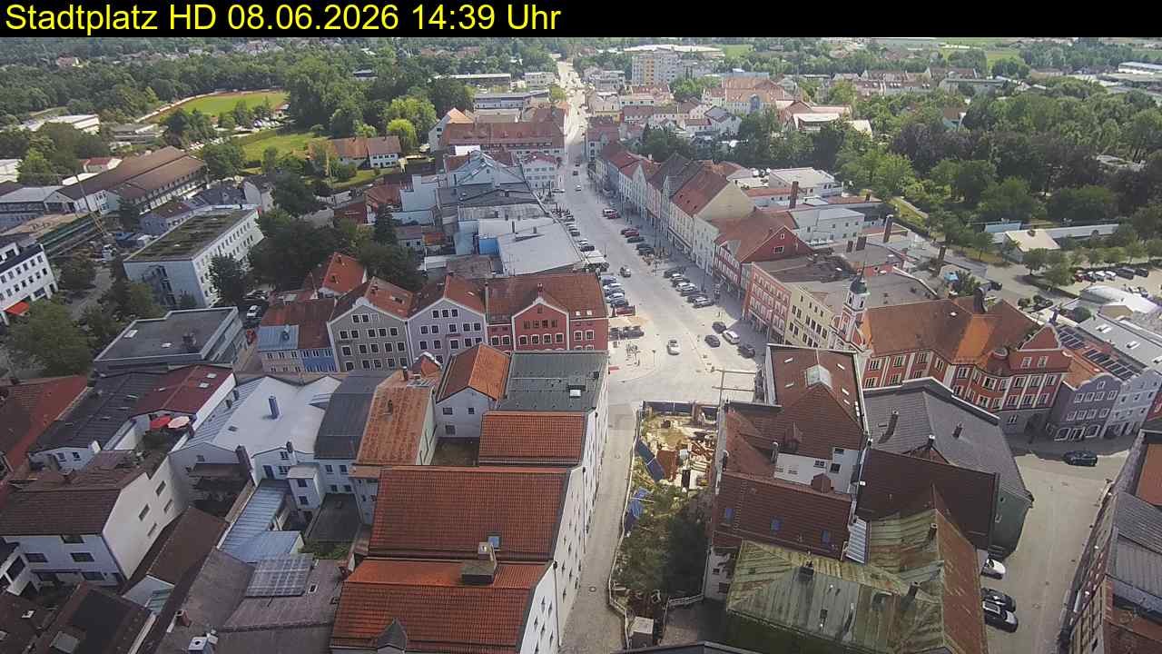 Archiv Foto Webcam Stadtplatz Eggenfelden