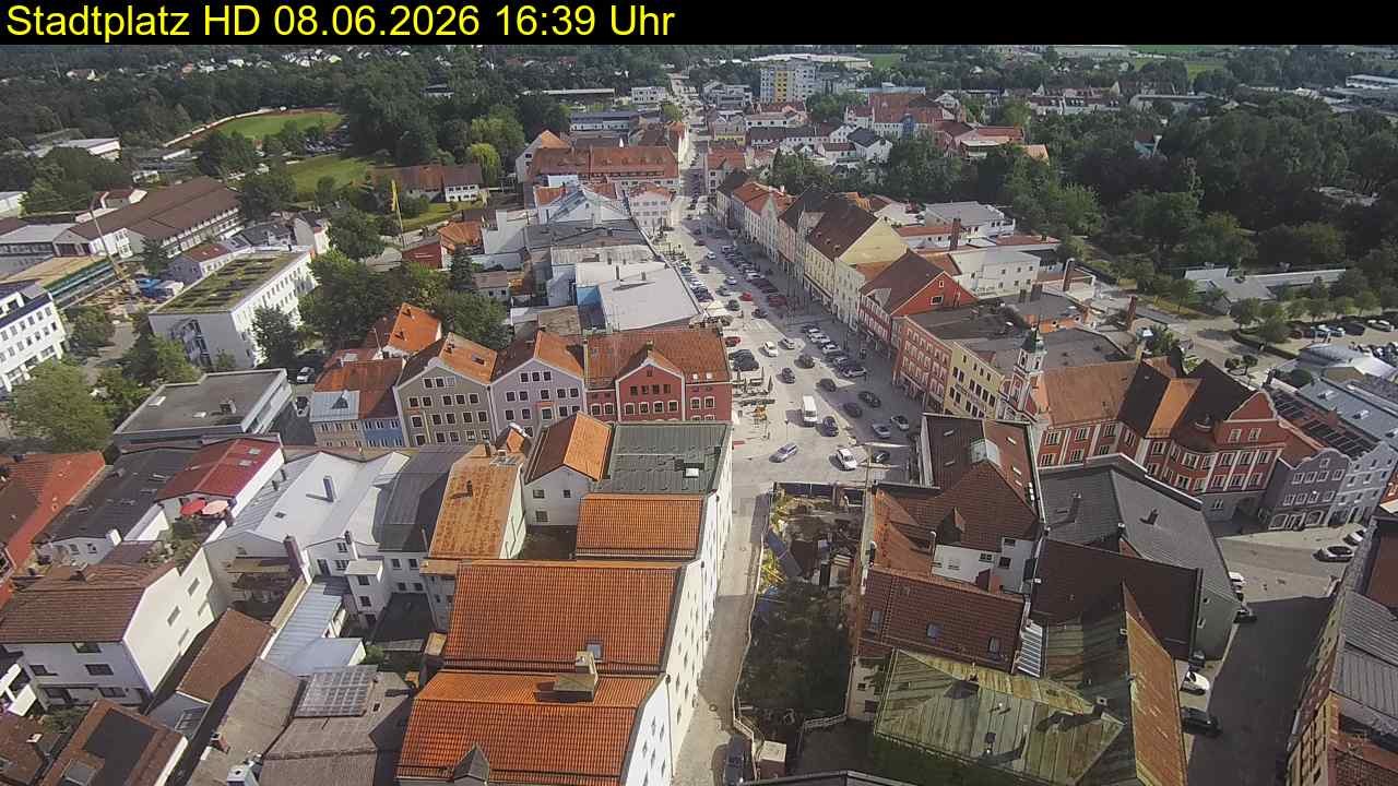 Archiv Foto Webcam Stadtplatz Eggenfelden
