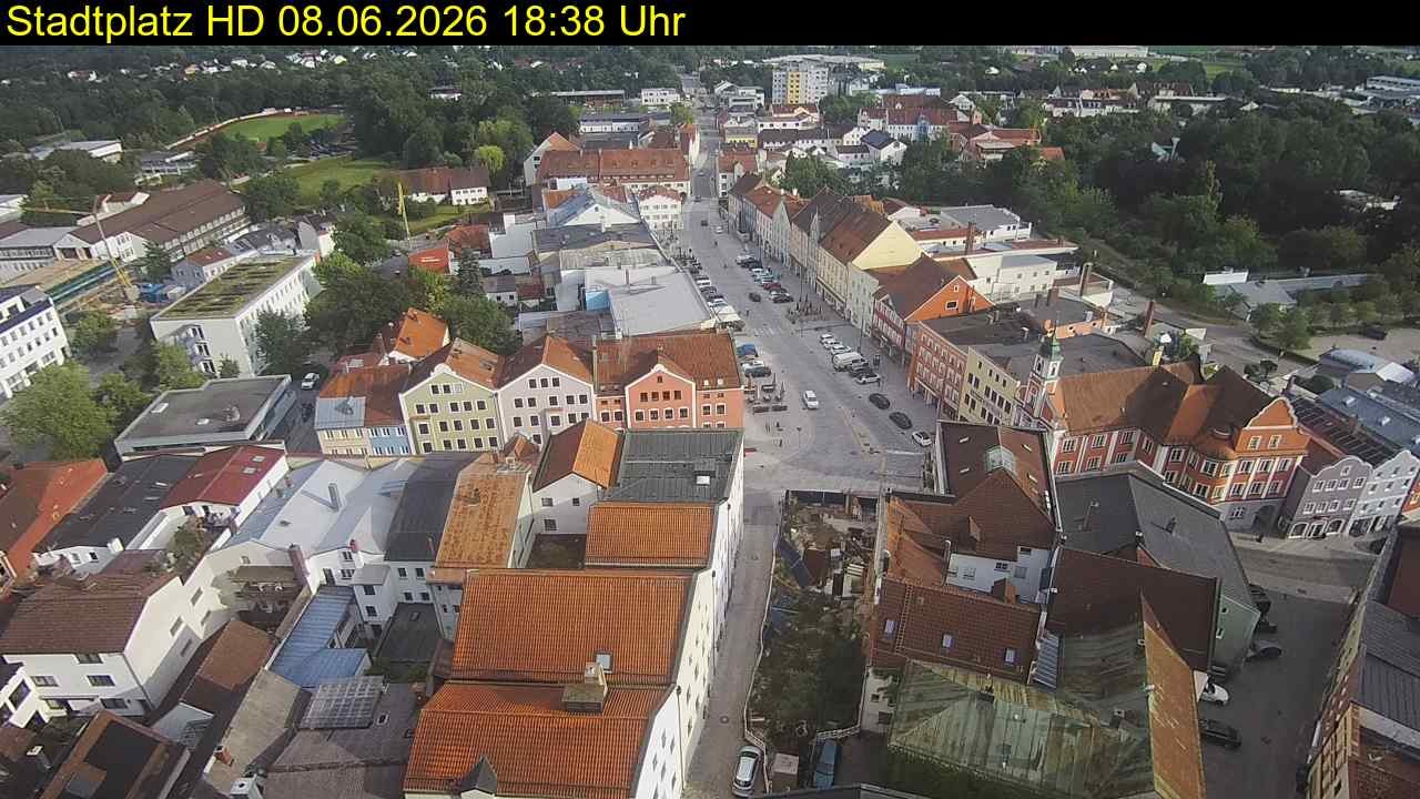 Archiv Foto Webcam Stadtplatz Eggenfelden
