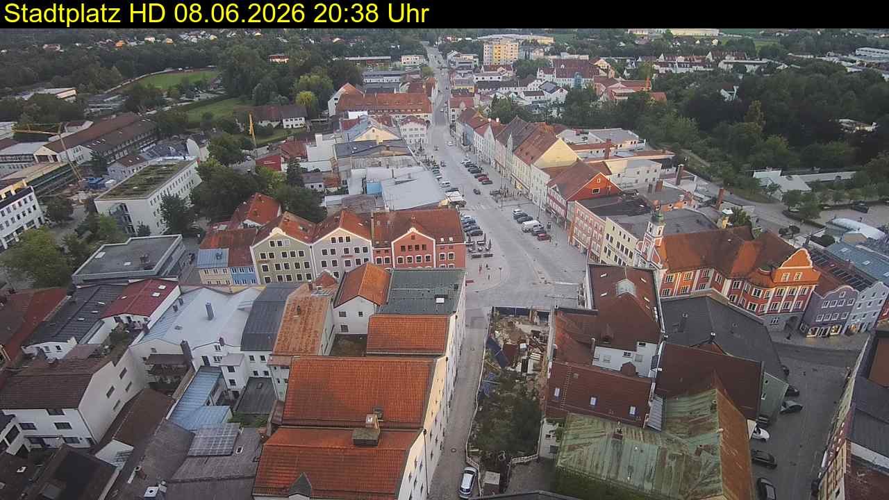 Archiv Foto Webcam Stadtplatz Eggenfelden