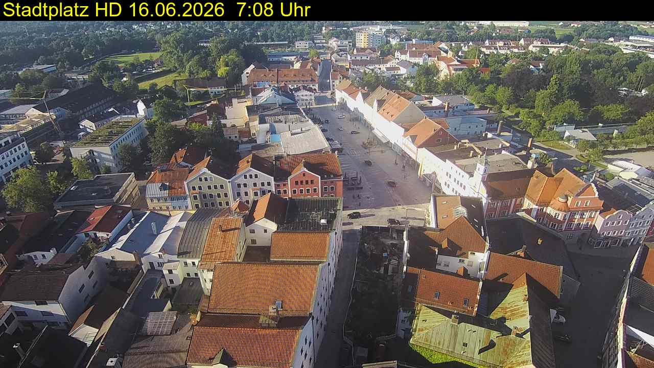 Archiv Foto Webcam Stadtplatz Eggenfelden