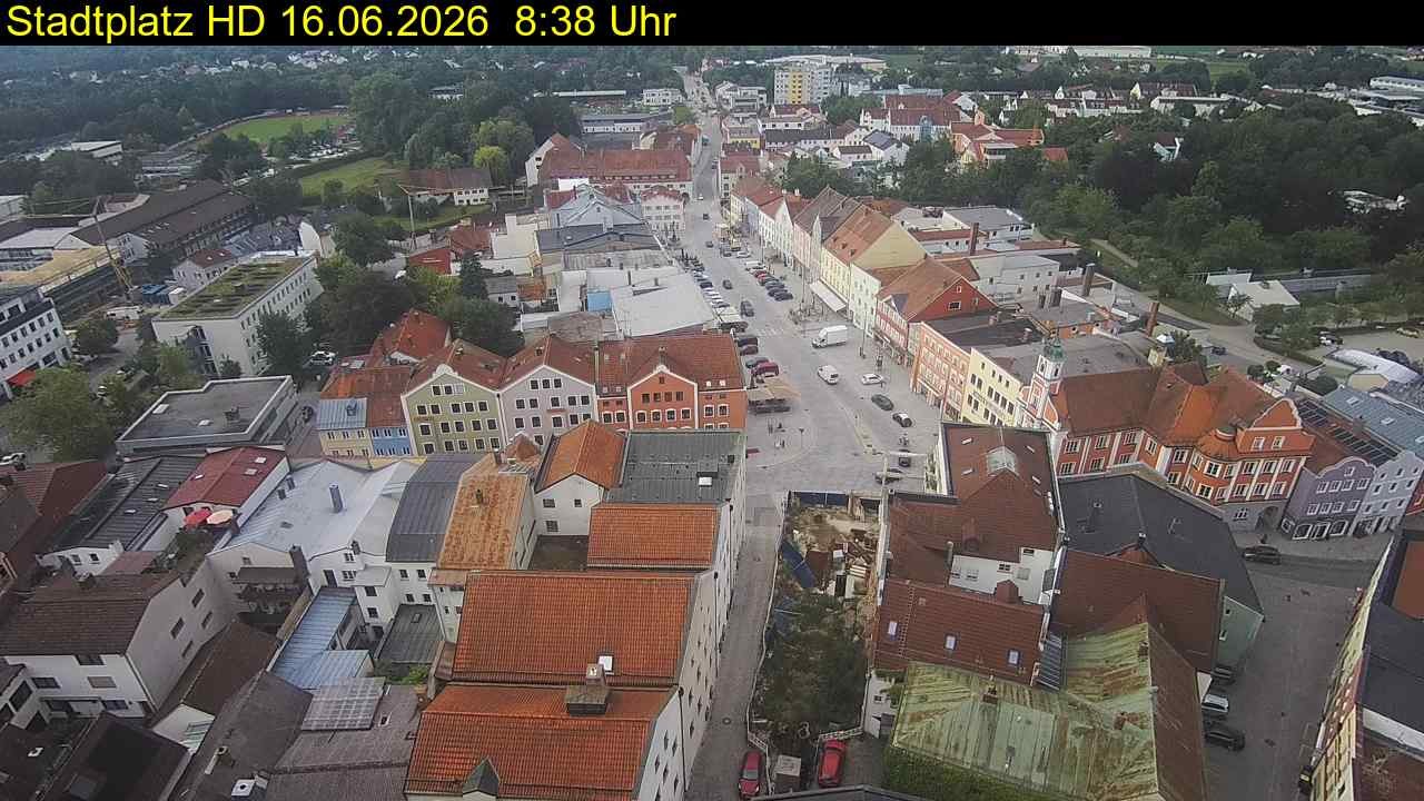 Archiv Foto Webcam Stadtplatz Eggenfelden