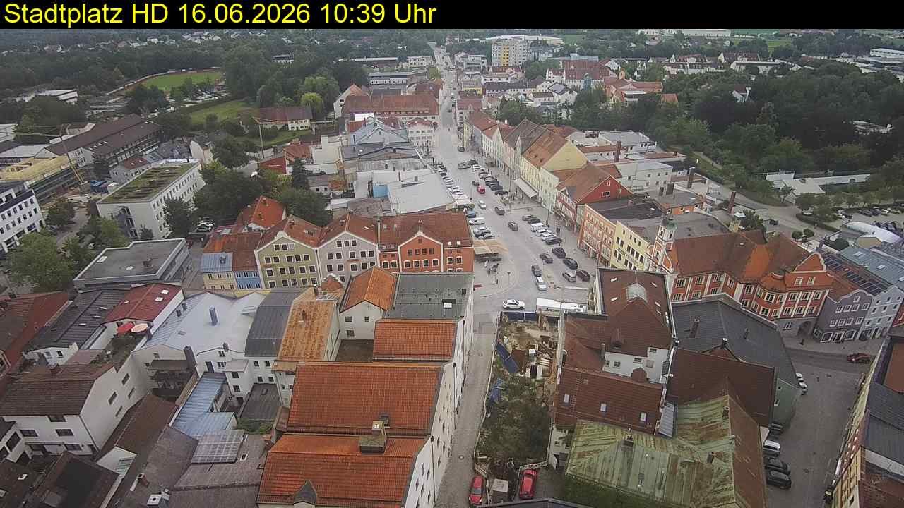 Archiv Foto Webcam Stadtplatz Eggenfelden