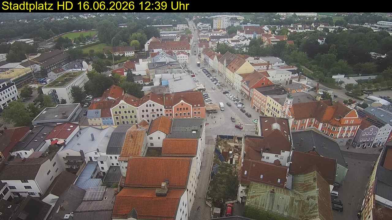 Archiv Foto Webcam Stadtplatz Eggenfelden