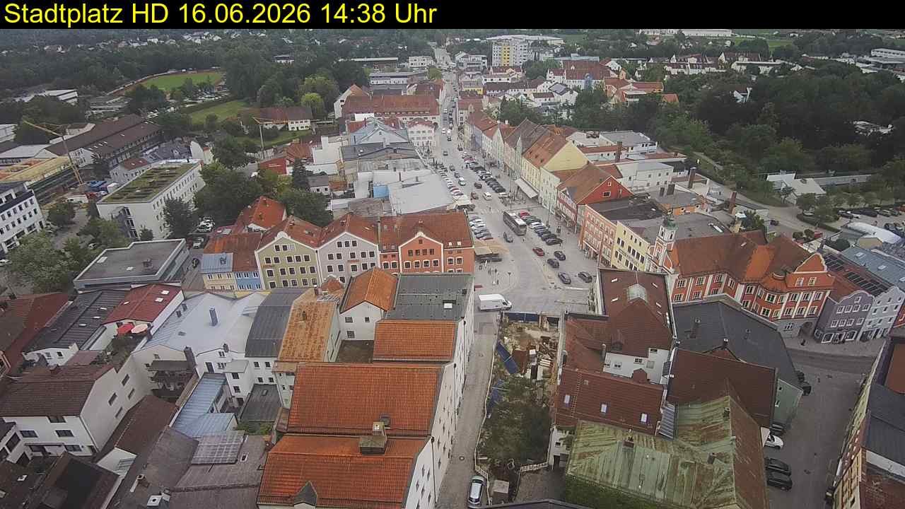 Archiv Foto Webcam Stadtplatz Eggenfelden