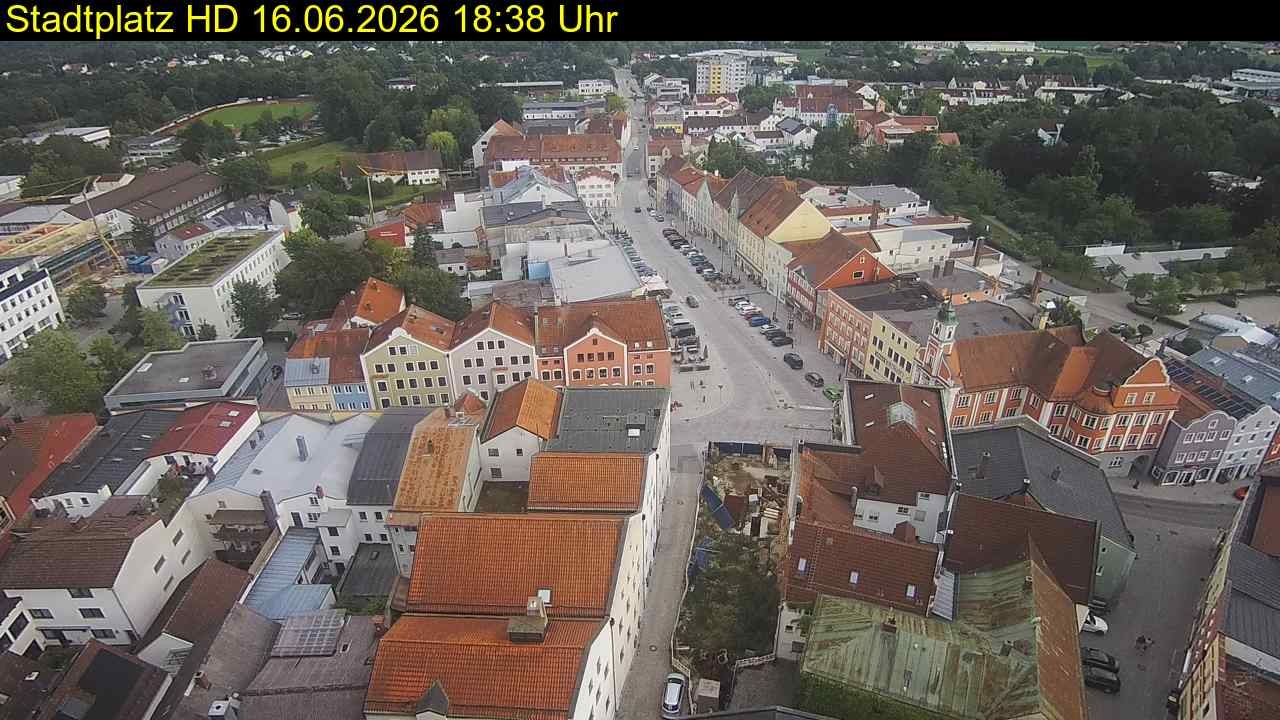 Archiv Foto Webcam Stadtplatz Eggenfelden