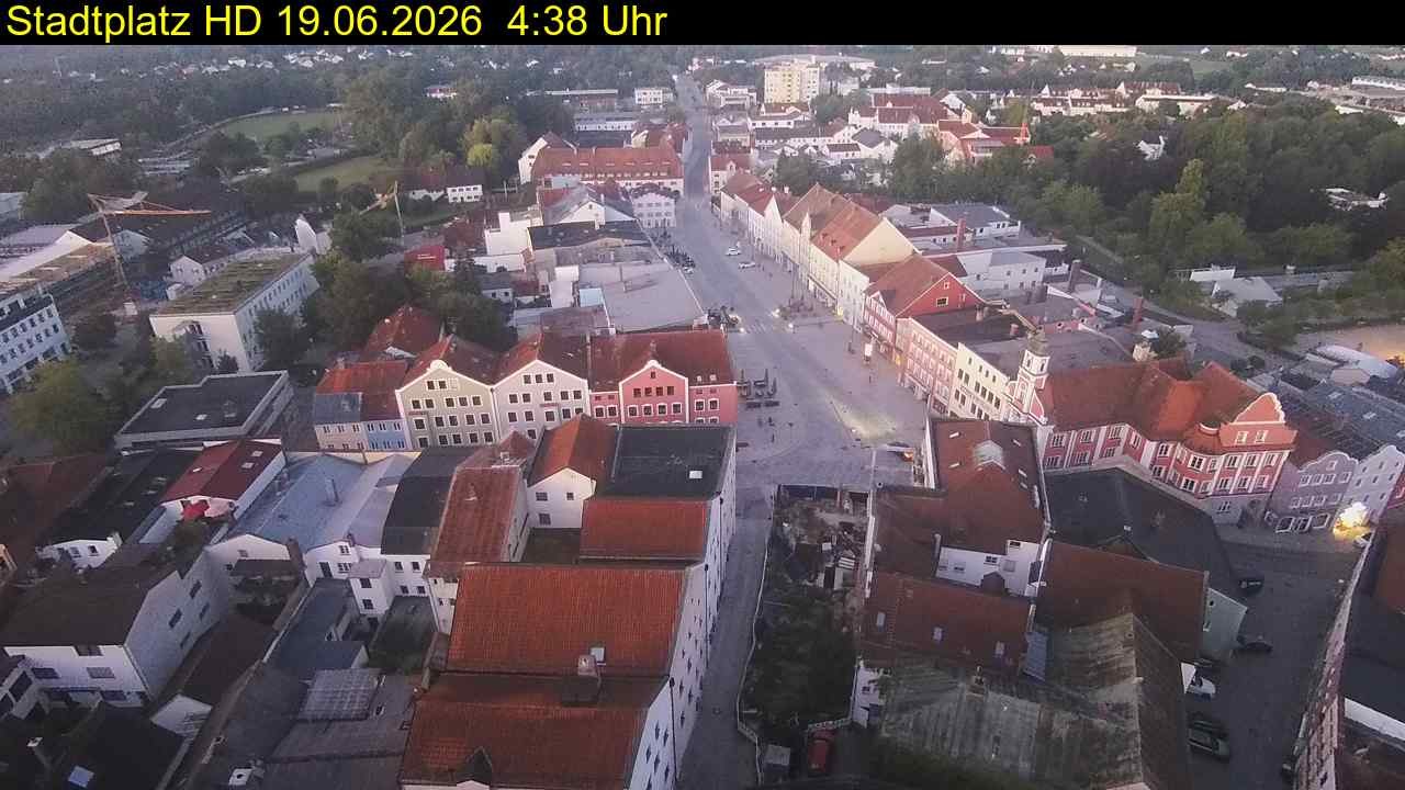 Archiv Foto Webcam Stadtplatz Eggenfelden