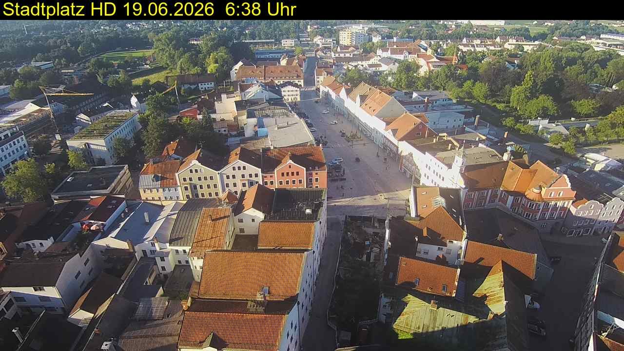 Archiv Foto Webcam Stadtplatz Eggenfelden