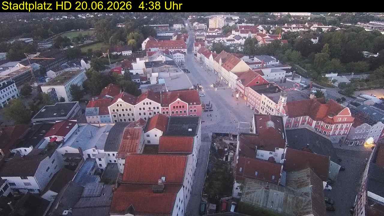 Archived image Webcam Town Square in Eggenfelden