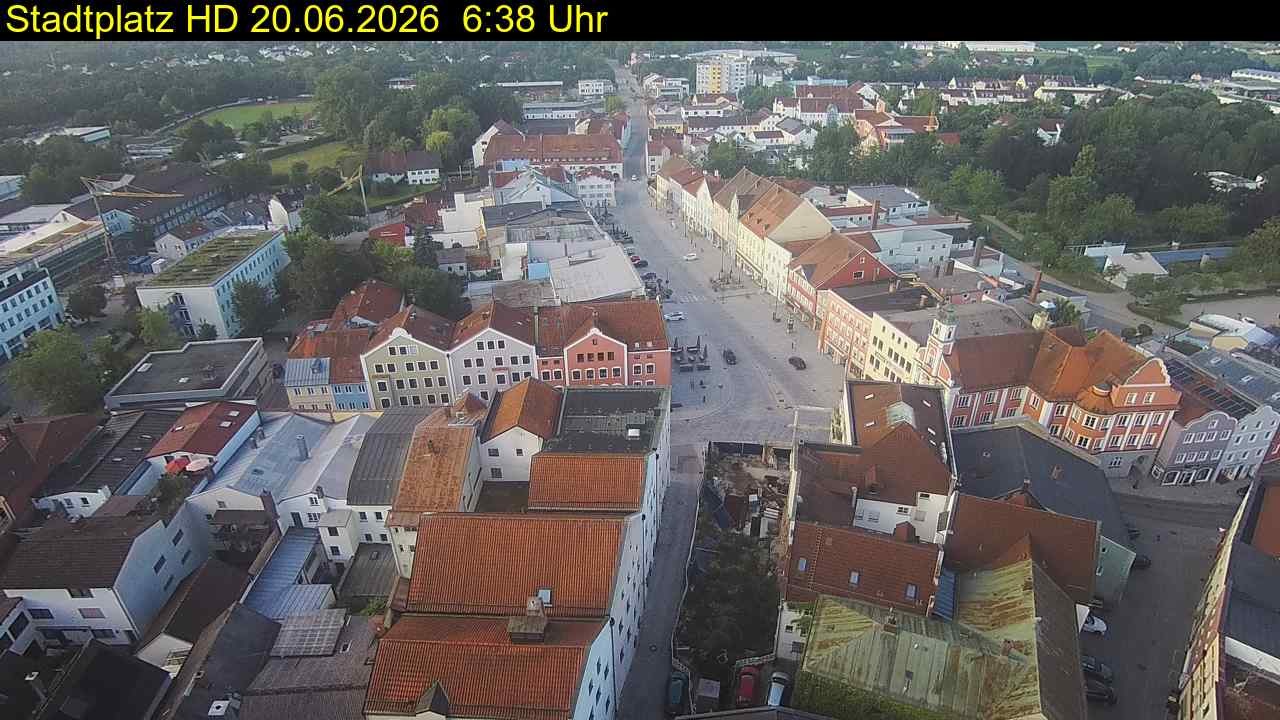 Archived image Webcam Town Square in Eggenfelden
