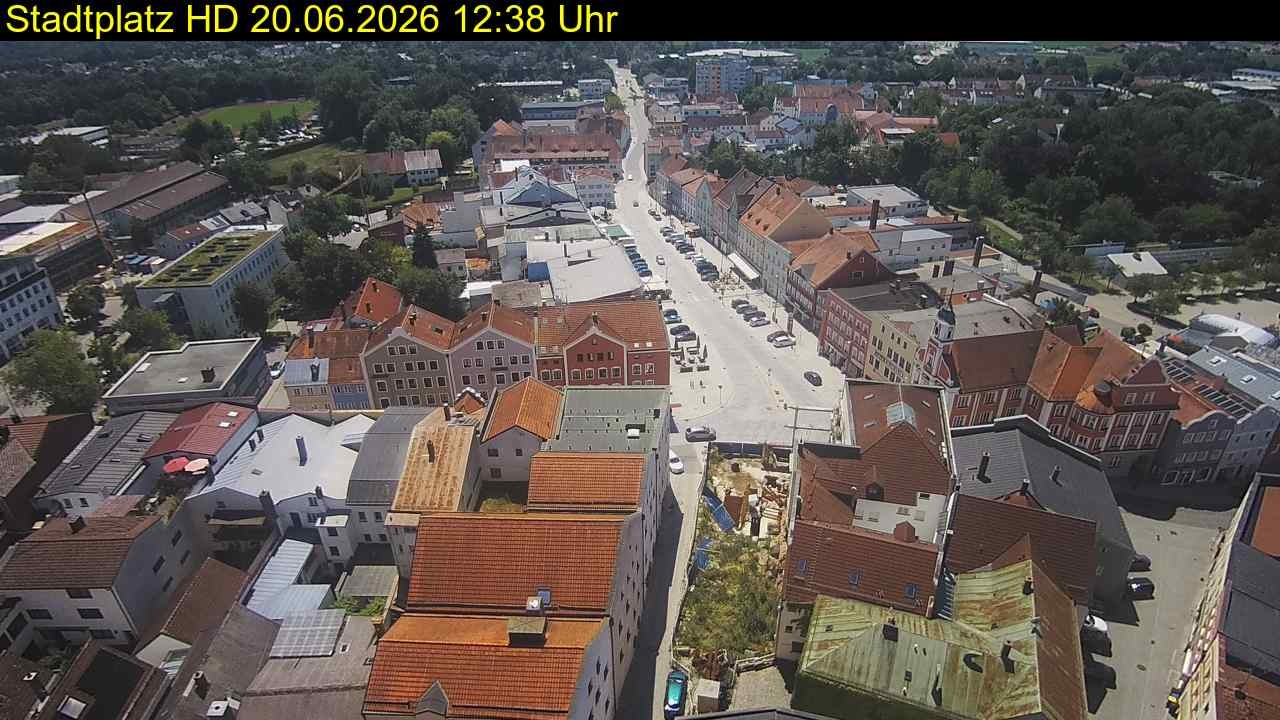 Archived image Webcam Town Square in Eggenfelden