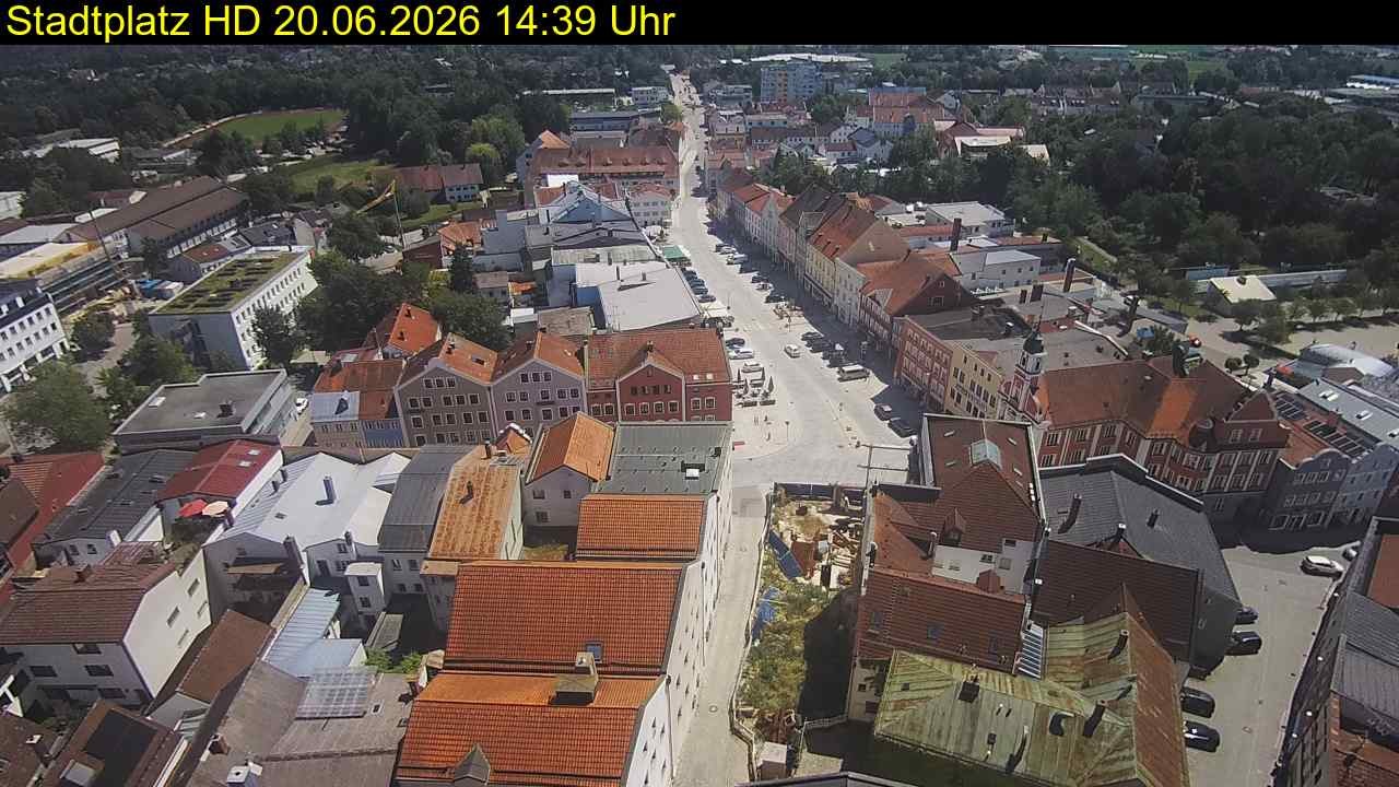 Archived image Webcam Town Square in Eggenfelden
