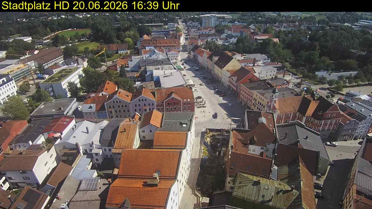 Archived image Webcam Town Square in Eggenfelden