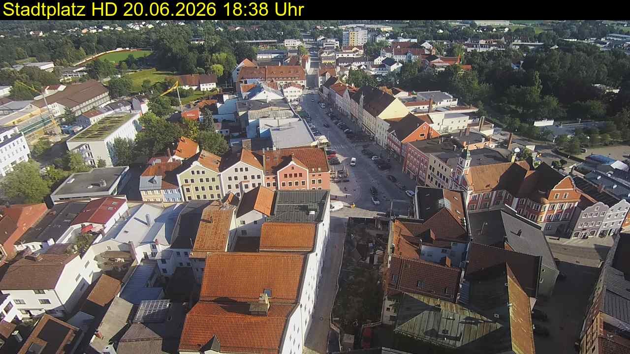 Archived image Webcam Town Square in Eggenfelden