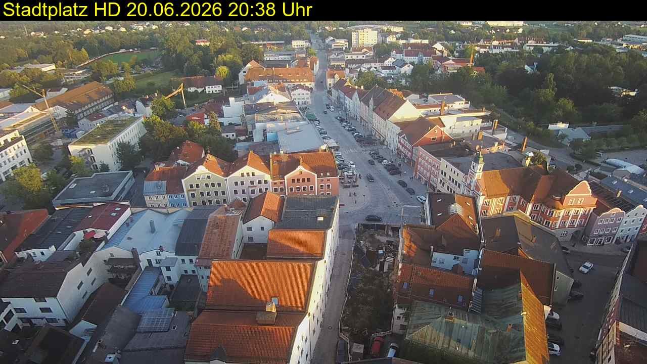 Archived image Webcam Town Square in Eggenfelden
