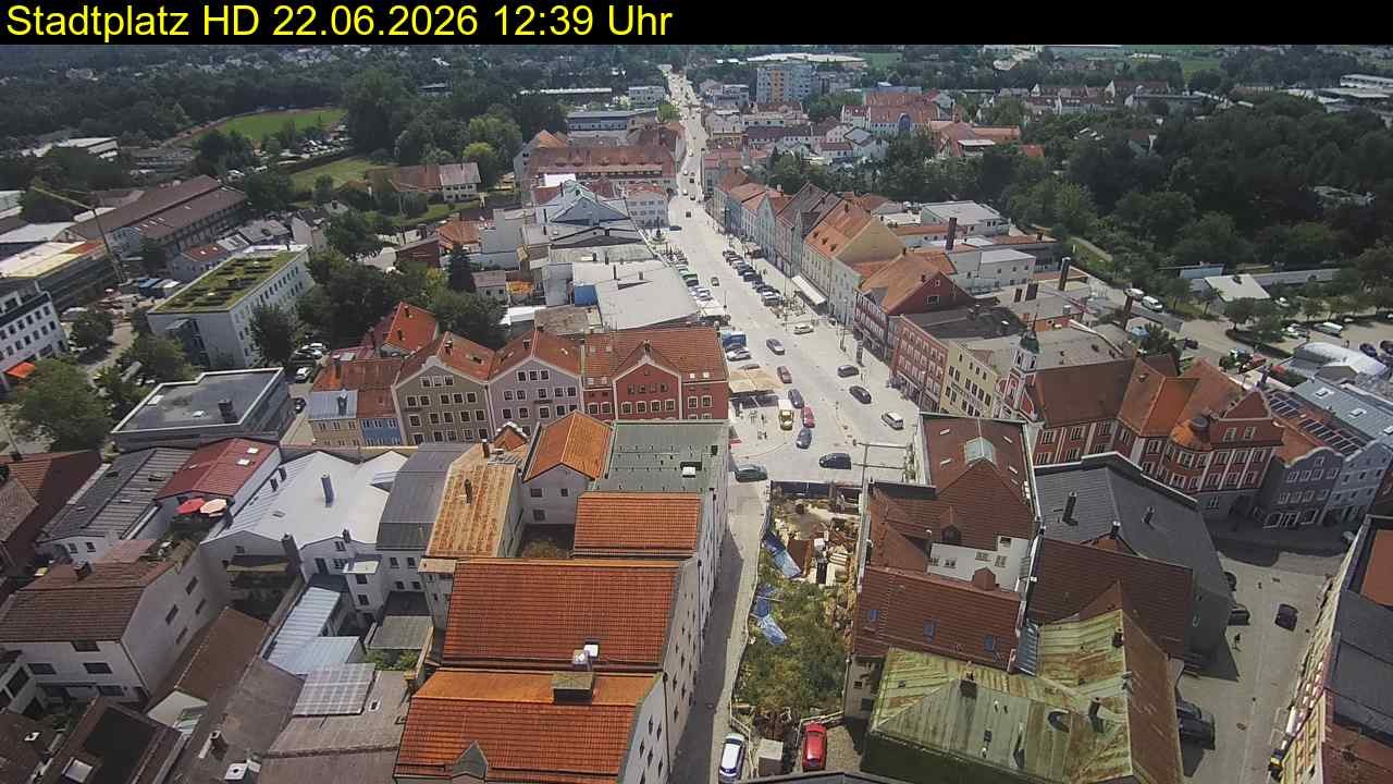 Archiv Foto Webcam Stadtplatz Eggenfelden