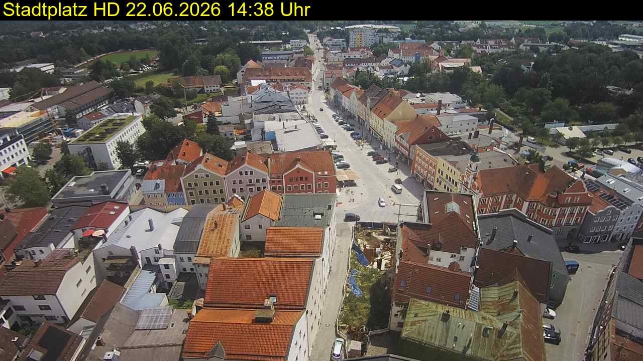 Archiv Foto Webcam Stadtplatz Eggenfelden