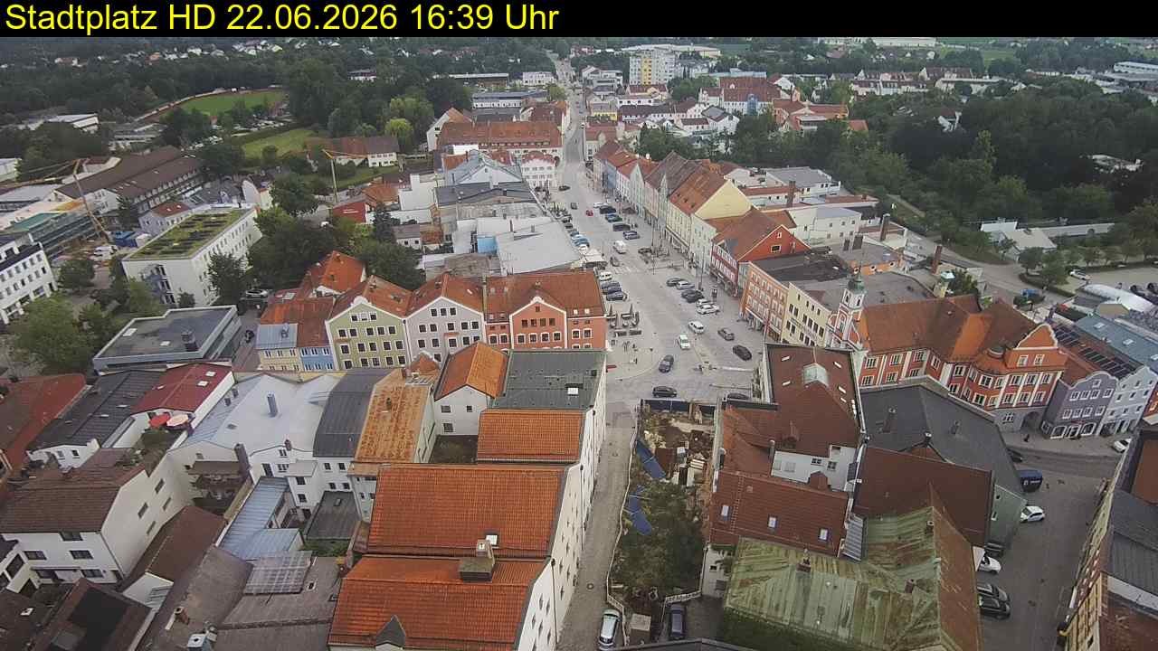 Archiv Foto Webcam Stadtplatz Eggenfelden