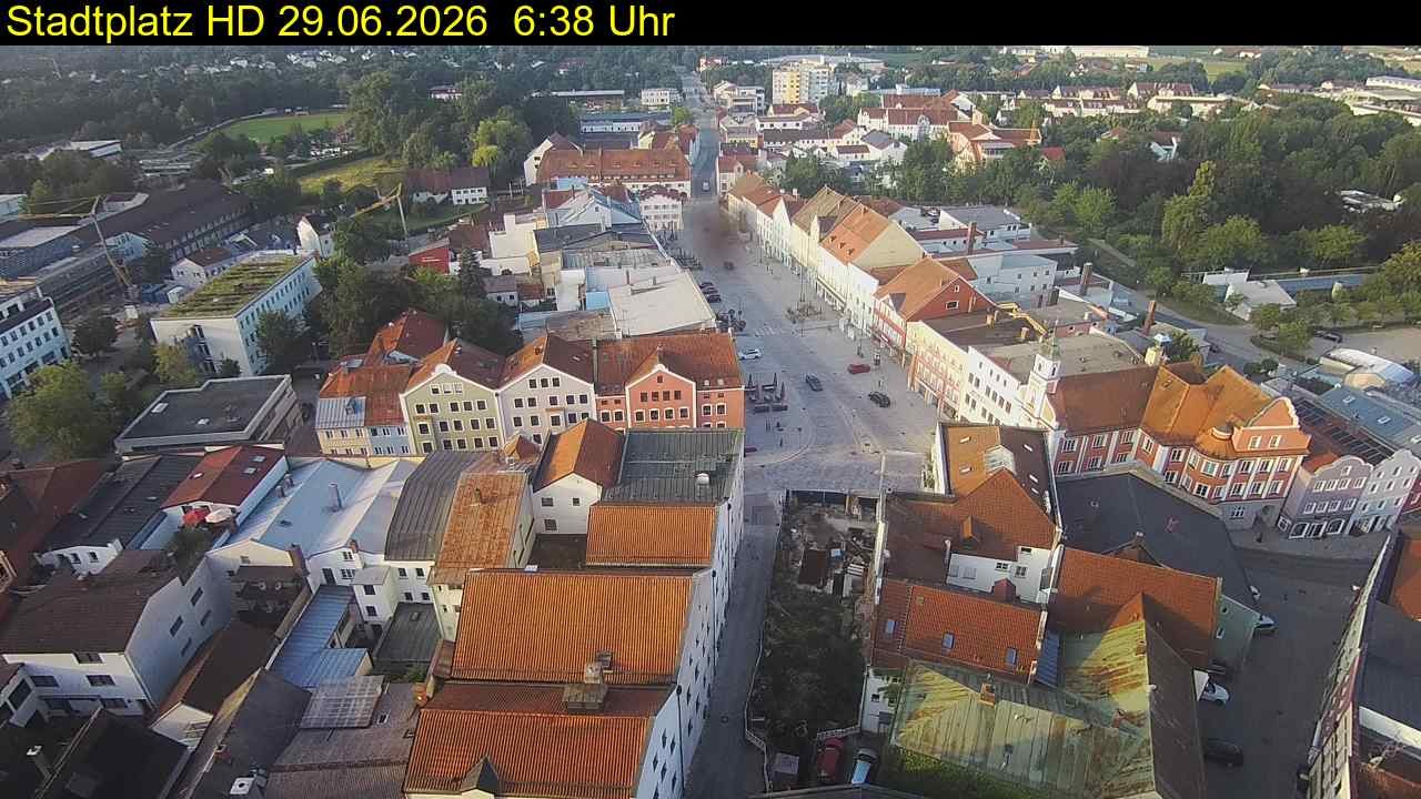 Archiv Foto Webcam Stadtplatz Eggenfelden