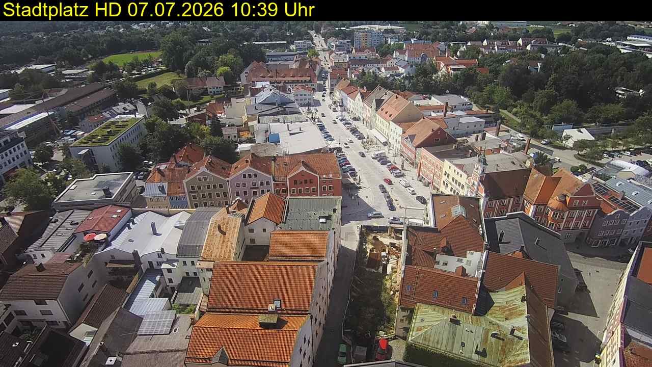 Archived image Webcam Town Square in Eggenfelden