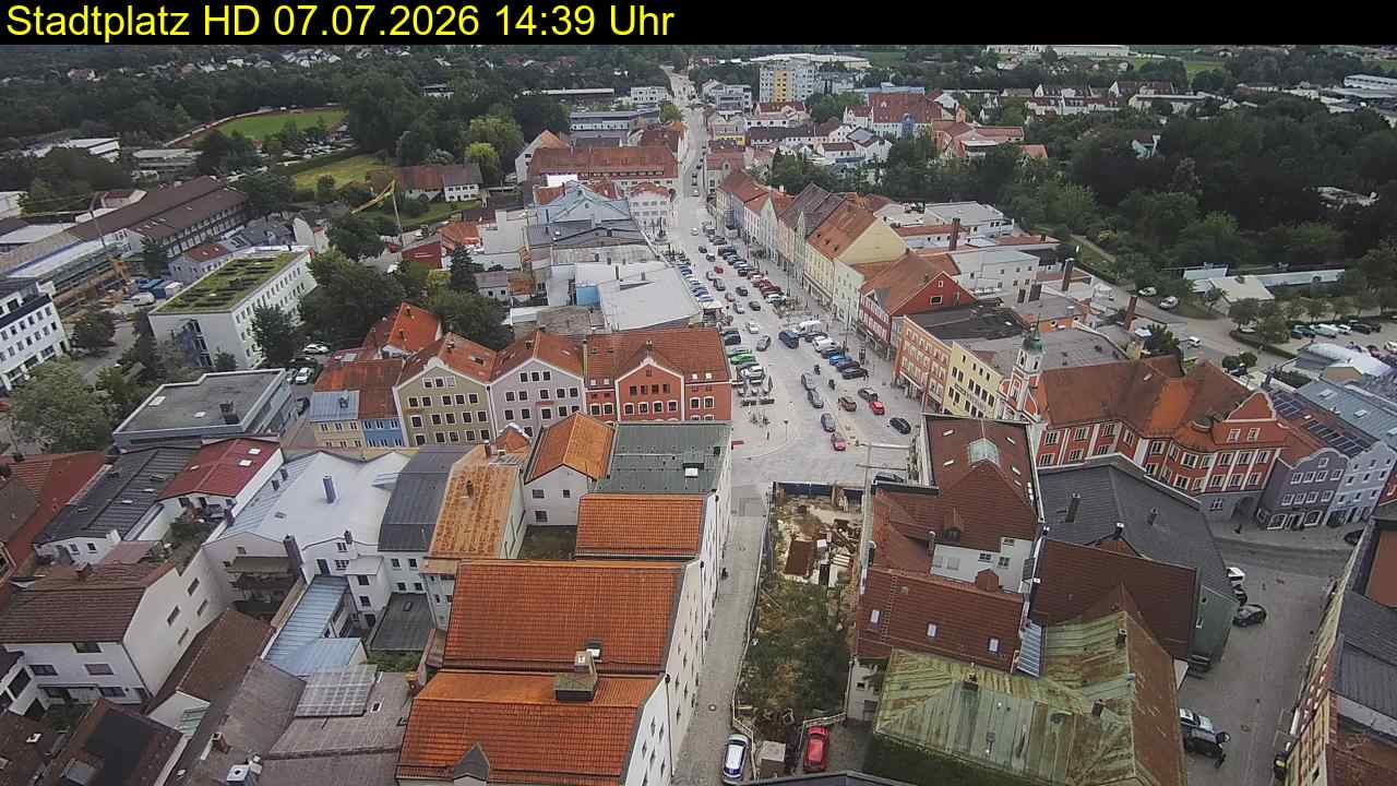 Archived image Webcam Town Square in Eggenfelden