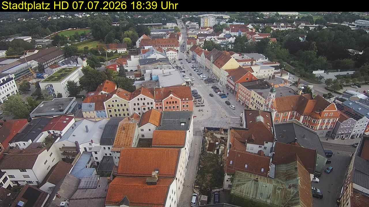 Archived image Webcam Town Square in Eggenfelden