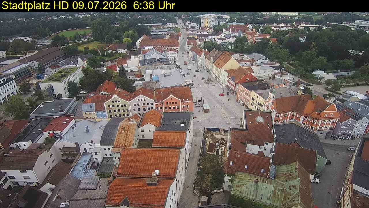 Archiv Foto Webcam Stadtplatz Eggenfelden