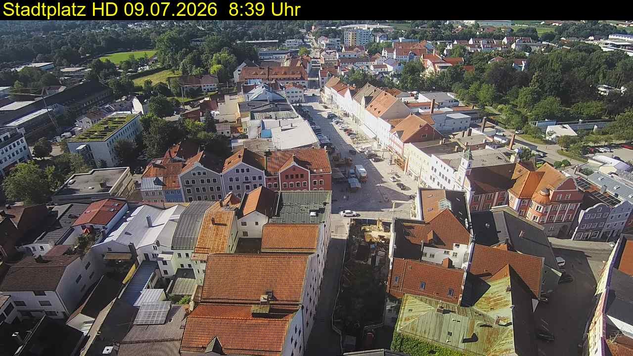 Archiv Foto Webcam Stadtplatz Eggenfelden