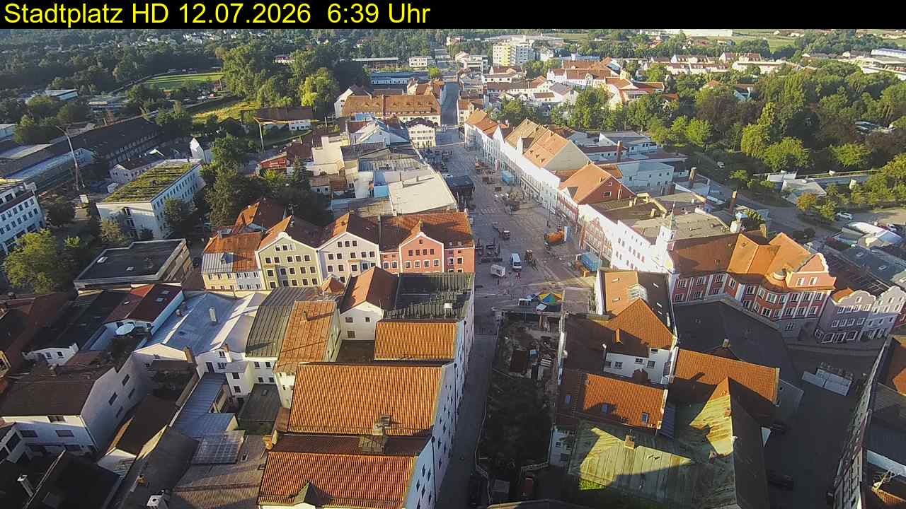 Archiv Foto Webcam Stadtplatz Eggenfelden