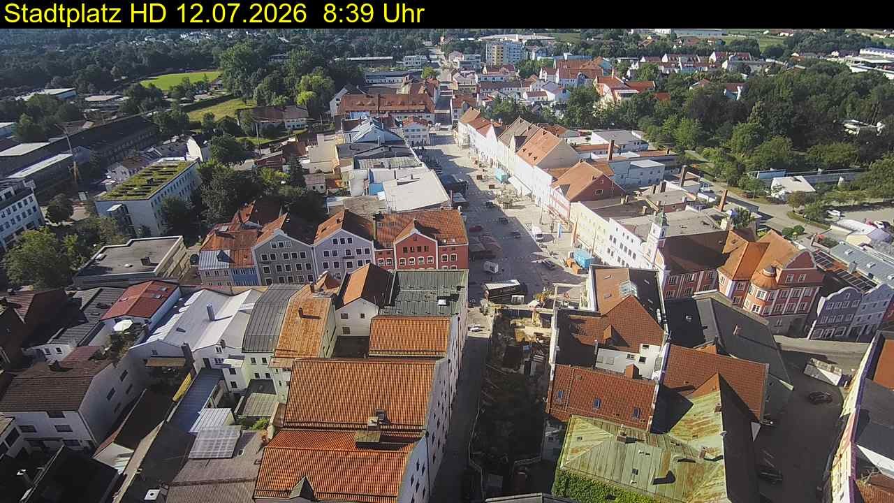Archiv Foto Webcam Stadtplatz Eggenfelden