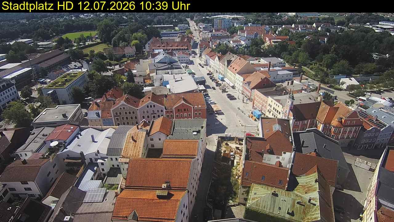 Archiv Foto Webcam Stadtplatz Eggenfelden